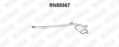 RN55567 VENEPORTE Предглушитель выхлопных газов