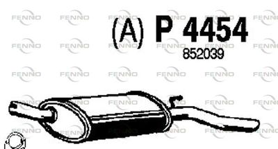 P4454 FENNO Глушитель выхлопных газов конечный