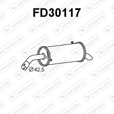 FD30117 VENEPORTE Глушитель выхлопных газов конечный