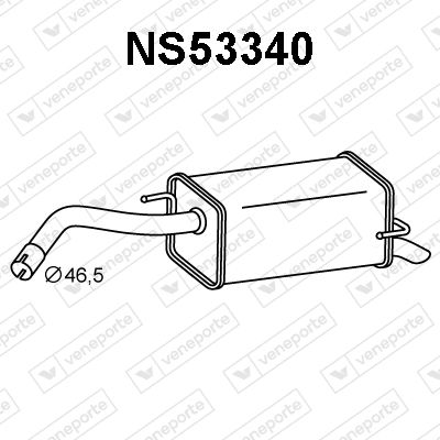 NS53340 VENEPORTE Глушитель выхлопных газов конечный