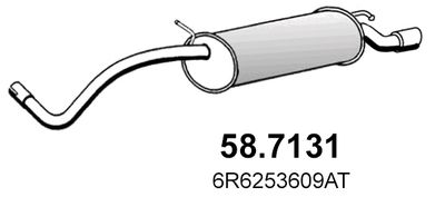 587131 ASSO Глушитель выхлопных газов конечный