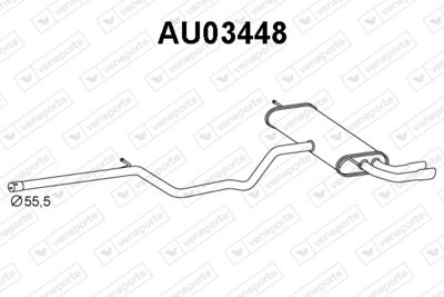 AU03448 VENEPORTE Глушитель выхлопных газов конечный