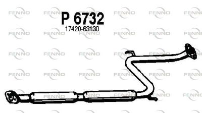 P6732 FENNO Средний глушитель выхлопных газов