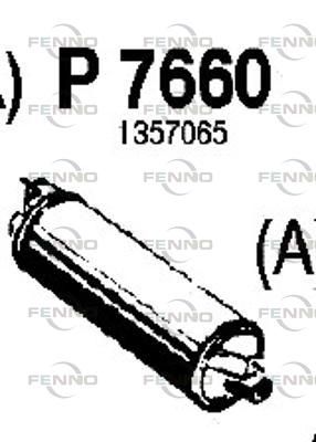 P7660 FENNO Глушитель выхлопных газов конечный