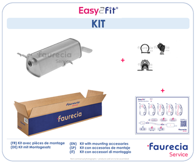 FS45047 Faurecia Глушитель выхлопных газов конечный