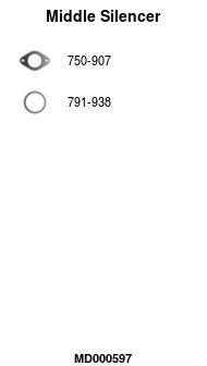 MD000597 FA1 Средний глушитель выхлопных газов