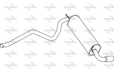 P14011 FENNO Глушитель выхлопных газов конечный