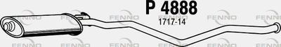 P4888 FENNO Средний глушитель выхлопных газов
