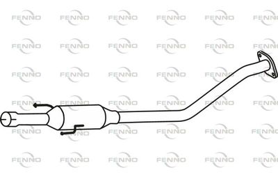 P6563 FENNO Средний глушитель выхлопных газов