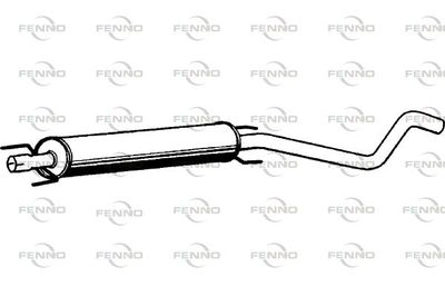 P43042 FENNO Средний глушитель выхлопных газов