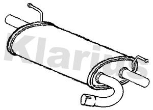 211009 KLARIUS Глушитель выхлопных газов конечный