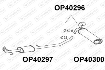 OP40296 VENEPORTE Глушитель выхлопных газов конечный