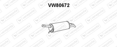 VW80672 VENEPORTE Глушитель выхлопных газов конечный