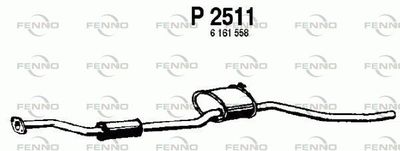 P2511 FENNO Средний глушитель выхлопных газов