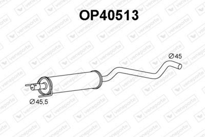 OP40513 VENEPORTE Средний глушитель выхлопных газов