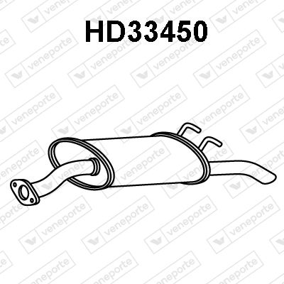 HD33450 VENEPORTE Глушитель выхлопных газов конечный