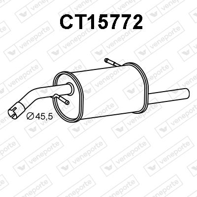 CT15772 VENEPORTE Глушитель выхлопных газов конечный