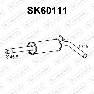 SK60111 VENEPORTE Предглушитель выхлопных газов