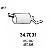 347001 ASSO Глушитель выхлопных газов конечный