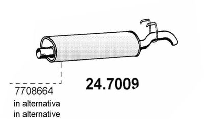 247009 ASSO Глушитель выхлопных газов конечный
