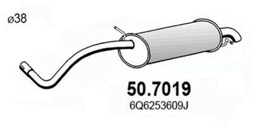 507019 ASSO Глушитель выхлопных газов конечный
