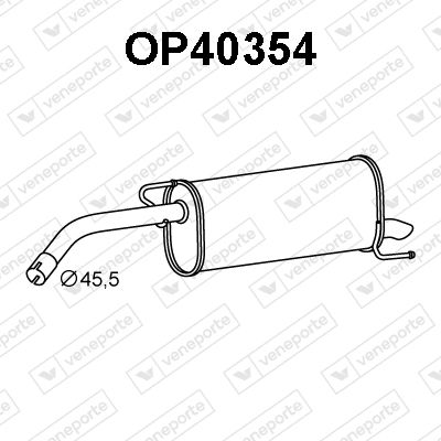 OP40354 VENEPORTE Глушитель выхлопных газов конечный