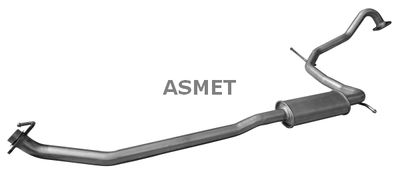 13033 ASMET Средний глушитель выхлопных газов