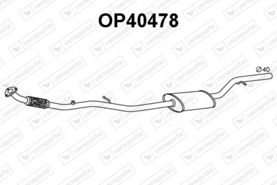 OP40478 VENEPORTE Предглушитель выхлопных газов