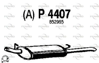P4407 FENNO Глушитель выхлопных газов конечный