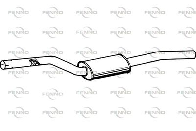 P1470 FENNO Средний глушитель выхлопных газов