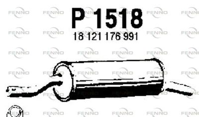 P1518 FENNO Глушитель выхлопных газов конечный