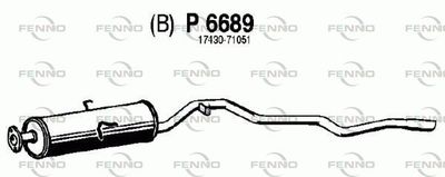 P6689 FENNO Глушитель выхлопных газов конечный