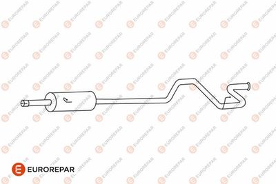 E12830L EUROREPAR Глушитель выхлопных газов конечный