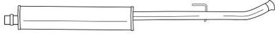 20461 SIGAM Средний глушитель выхлопных газов