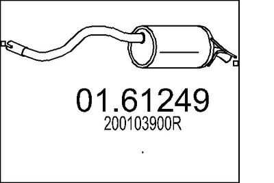 0161409 MTS Глушитель выхлопных газов конечный