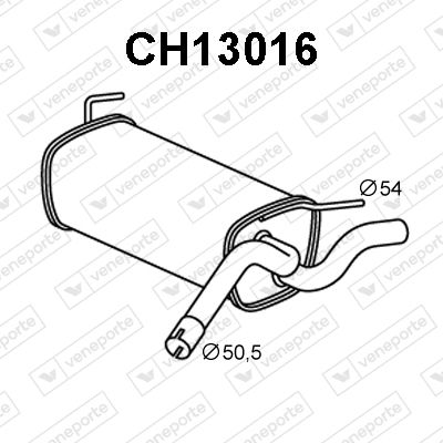 CH13016 VENEPORTE Глушитель выхлопных газов конечный