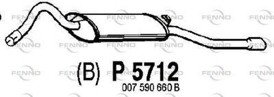P5712 FENNO Глушитель выхлопных газов конечный