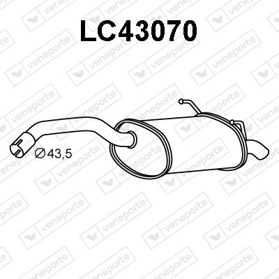 LC43070 VENEPORTE Глушитель выхлопных газов конечный