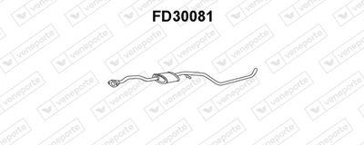 FD30081 VENEPORTE Средний глушитель выхлопных газов