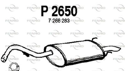 P2650 FENNO Глушитель выхлопных газов конечный