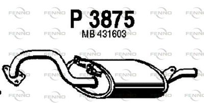 P3875 FENNO Глушитель выхлопных газов конечный
