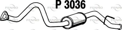 P3036 FENNO Глушитель выхлопных газов конечный
