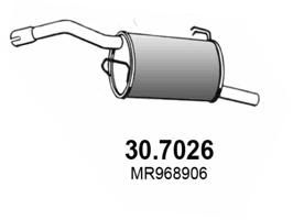 307026 ASSO Глушитель выхлопных газов конечный