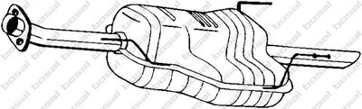 185455 KLOKKERHOLM Глушитель выхлопных газов конечный