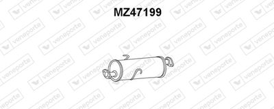 MZ47199 VENEPORTE Глушитель выхлопных газов конечный