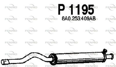 P1195 FENNO Средний глушитель выхлопных газов
