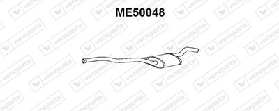 ME50048 VENEPORTE Средний глушитель выхлопных газов