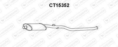 CT15352 VENEPORTE Средний глушитель выхлопных газов