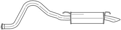 44628 SIGAM Глушитель выхлопных газов конечный
