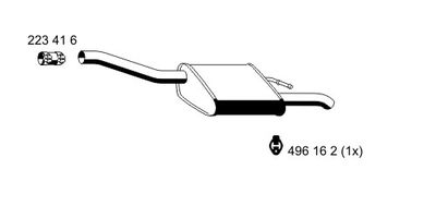 341097 ERNST Глушитель выхлопных газов конечный
